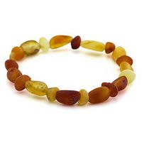 The Art of Cure Baltic Amber bracelet 8 Inch (RAW BEAN/BAROQUE) - Anti-inflammatory