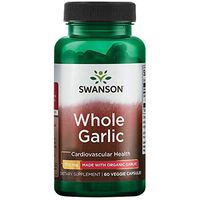 Swanson Made with Organic Whole Garlic 700 Milligrams 60 Veg Capsules