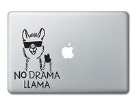 No Drama Llama Chill Peace Printed Clear Vinyl Decal Sticker Compatible with Apple MacBook Pro Air 11" 12" 13" 15" All Years Laptop Trackpad Keyboard (15" Macbook (All Models))