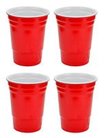 Fairly Odd Novelties 16oz Red Cup Made Out Of Melamine 4 Pack Living It Large Drink Solo or With A Friend