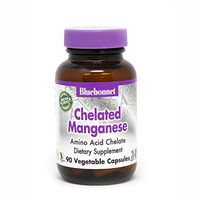 BlueBonnet Albion Chelated Manganese Vegetarian Capsules, 10 mg, 90 Count
