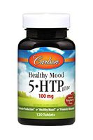 Carlson - Healthy Mood 5-HTP Elite, 100 mg, Serotonin Production, Healthy Mood & Promotes Relaxation, Natural Raspberry Flavor, 120 Tablets