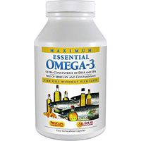 Andrew Lessman Maximum Essential Omega-3 Mint 360 Softgels - High Potency Omega-3 Oils. High DHA, No Fishy Aftertaste, No Stomach Upset, No Contaminants, No Mercury. Small Easy to Swallow Softgels