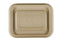 World Centric TR-SC-UAR 100% Compostable Unbleached Plant Fiber 1 Compartment Trays, 20 oz, 6.5" x 5" x 1.5" (Pack of 600)