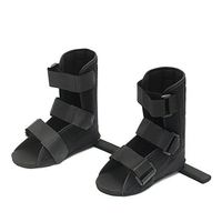 Finly Adjustable Foot Fracture Recovery Night Splint Plantar Fasciitis Injury Brace Ankle Support Rehabilitation Strap with Buckles,L