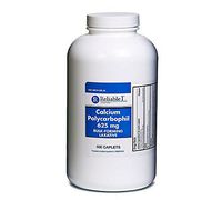 RELIABLE 1 LABORATORIES Calcium Polycarbophil 625mg Bulk Forming Laxative (500 Tablets)