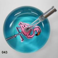 Flamingo Ultrascope Stethscope - Light Blue Background w/ Adult Head & Black Tubing