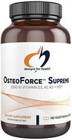 Designs for Health OsteoForce Supreme - Bioavailable Bone Support Formula with 2000IU Vitamin D + K2 + Basic Milk Protein (180 Capsules)