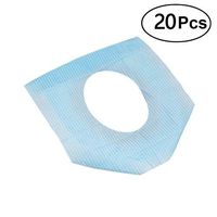 ROSENICE 20PCS Disposable Pocket Size Paper Toilet Seat Covers for Travel Hotel Use