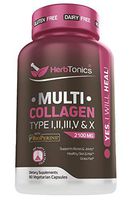 Multi Collagen Capsules (Types I, II, III, V & X) - Strong Joint Support Supplement Pills for Women Men Hydrolyzed Protein Peptide Grass fed Plus Bone Broth Type 1 2 3 5 10 Healthy Hair Skin Nails