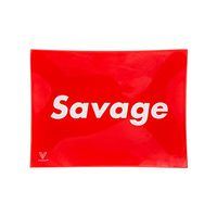 Glass Rolling Tray, Savage Design by V Syndicate (Small)