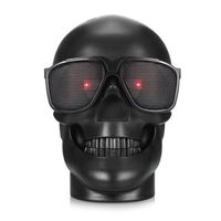 WJM Skull Wireless MP3 Speaker Ghost Amplifiers Protable Bluetooth Evil Home Speakers Demon Belial Adult Toys Stereo Bass Sound Best Christmas Saints Gifts for Kids Men Boys Girls Women -Black