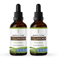 Collinsonia Tincture Alcohol Extract, Wildcrafted Stoneroot (Collinsonia Canadensis) Dried Root Tincture Supplement (2x4 FL OZ)