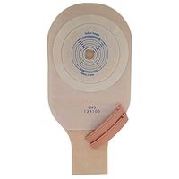 Safe n' Simple Case of Opaque One Piece Drainable (Banana Clip) 12 Inch Length Ostomy Pouch with White Mesh Comfort Panel with A Filter, 10 Count