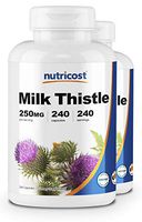 Nutricost Milk Thistle 250mg, 240 Capsules (2 Bottles)