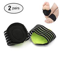 Plantar Fasciitis Arch Support, Flat Feet Insoles, Plantar Fasciitis Insoles Socks & Orthotic Insoles, Cushioned Arch Support for Pain Relief & Sore, Flat Feet（2 Pairs）