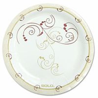 SOLO MP6J8001PK Symphony Paper Dinnerware, Mediumweight Plate, 6-Inch, Tan, 125/Pack