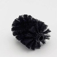 SOURBAN Replacement Toilet Brush Head Bathroom WC Clean Accessory Toilet Bowl Brush Head,Black