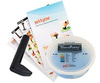 TheraPutty Antimicrobial Exercise Putty Blue - Firm 4 OZ + Puttycise L-Bar TheraPutty Exercise Tool + Manual Bundle