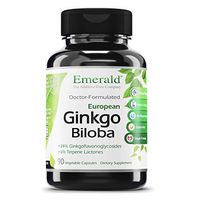 Emerald Labs Ginkgo Biloba 60 mg Extract - Supports Memory, Vascular Health, and Cognitive Function - 90 Capsules