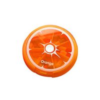 Turning Weekly Pill Organizer Medicine Organizer Pill Course Case Pill Divider Pill Box Cutter 7 Days Container Pill (Orange)