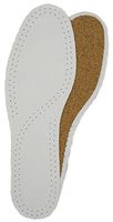Leather & Cork Deluxe Insoles Whit (Size US 10-11)