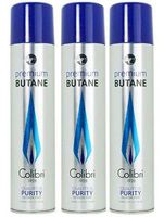 Colibri Premium Lighter Butane Refill Fuel 50g/3.04 oz Canister (3)