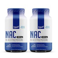 NAC Supplement - (2 Pack) N Acetyl Cysteine - Strongest DNA Verified - Nacetyl Cysteine Amino Acids Anti Aging, Glutathione, Oxidative Stress, Detox - Pure NAC Powder in Capsules - Vegan Safe