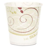 SCCR53J - Jazz Waxed Paper Cold Cups, 5 Oz, Tide Design