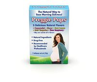 Three Lollies  Preggie Pops  Morning Sickness & Nausea Relief during pregnancy  Safe for pregnant Mom & Baby  Gluten Free  5 Flavors: Lemon, Raspberry, Peppermint & More  7 Lollipops