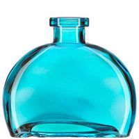 Courtney's Candles Aqua 6 Ounce Figi Glass Vase