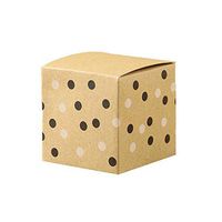 ARAYACY Creative Candy Box Candy Box/European Black and White Dot Paper Kraft Paper Candy Box Small Gift Box (100PCS)