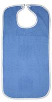 Pack of 3 Terry Adult Bib with Velcro Closure - 3 Colors to Choose from ((3) Blue)