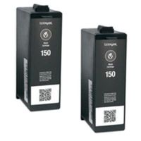 Amsahr LEX14N1636 Compatible Replacement Lexmark Ink Cartridges for Select Printers/Faxes with 2 Black Cartridges