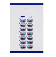14 Day Pill Blister Packaging - Cold Seal 2 Week Medication Blister Packs - Great for Camps, Caregivers and Schools - Includes Premium Lifetime Subscription to Medisafe App(6 Pack)