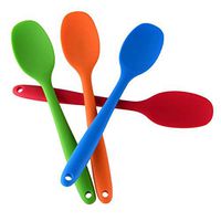 Basics Silicone Mixing Spoon, High Heat Resistant To 480°F, Hygienic One Piece Design Cooking Utensil For Mixing & Serving