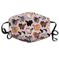 Soft Earloop Face Cover, Anti-Dust Pollenm Smog Mouth-Muffle with Adjustable Elastic Band - Windproof Cute Cats Butt Half Face Mouth Cover