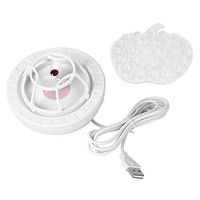 Mini Ultrasonic Dishwasher Multifunctional Household USB Portable Compact Dish Washing Machine Cleaner for Small Apartment Office and Home Kitchen(Red)