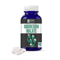 Ahana Nutrition Pure Magnesium Malate - Muscle Support and Energy Supplements (1,350mg – 90 Capsules)