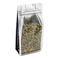 Heat Seal Snack Bags, Food Bags, Candy Bags with Double Seal - Resealable Bag - Black - Food Saver - 7.9" x 3.9" - 100ct Box - Bag Tek - Restaurantware