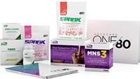 Advocare 24 Day Jumpstart Challenge Kit- Weight Loss and Nutrition System w/Chocolate Shake, MNS 3, Unflavored Fiber Cleanse, Fruit Punch and Mango Strawberry Spark