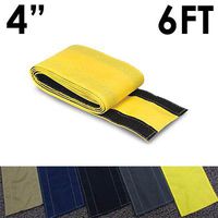 4" SafCord Carpet Cord Cover - Length: 6FT - Color: Yellow | Works only on Barber and Loop Style Carpet and Rugs