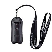 Smok Nord Pod Lanyard PU Leather Case Cover Sleeve Skin Pouch Carrying Bag Pocket Holder (Black)