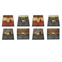 The Nifty Nook | Assorted Novelty Purse Gift Bags | Holiday, Wedding, Birthday Party Present Wrapping | All Occasion Decorative Bag | Small 5.5"H x 8.25"L x 4"W | Set of 8