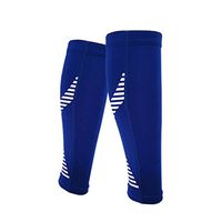 Colorido 1Pc Unisex Calf Compression Sleeve Support Brace for Running Training Exercise size L (Blue)