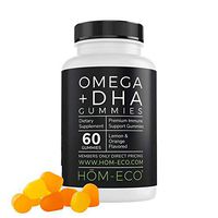 Omega + DHA Gummies by HomEco, Omega 3 6 9 and life'sDHA All from Vegetarian Source