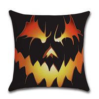 Bosji (45 x 45cm) Pillow Covers,Happy Halloween Decorative Pumpkin Holiday Throw Pillowcase Bedroom Decor Cloth Printed Zipper Cushion Pillow Case