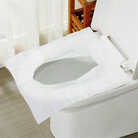bjduck99 Toilet Seat Cover Disposable Paper Pad for Home Travel 10 Pack of 100 Sheets