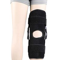 Vinmax Hinged Knee Brace, One Size Fits Most, Left or Right Knee, Adjustable, Firm, Stabilizing Compression to Weak for Arthritis, Joint Pain, Ligament Strains, Injury Recovery (L)