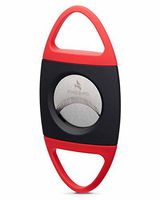 Saber Double Guillotine Serrated Blades 70 Ring Gauge Cigar Cutter Warranty Red